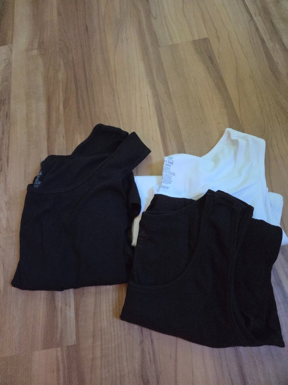 TWO Women's Plus Sized 4X Black and White Tanks BOGO